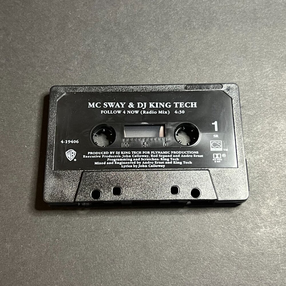 MC Sway & DJ King Tech - Follow 4 Now Time 4 Peace - 1991 Music Cassette Tape - Picture 3 of 4
